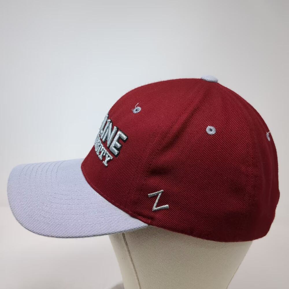 Zephyr Hamline Pipers NCAA Red Gray Cap One Size University Strapback Hat - Picture 3 of 10